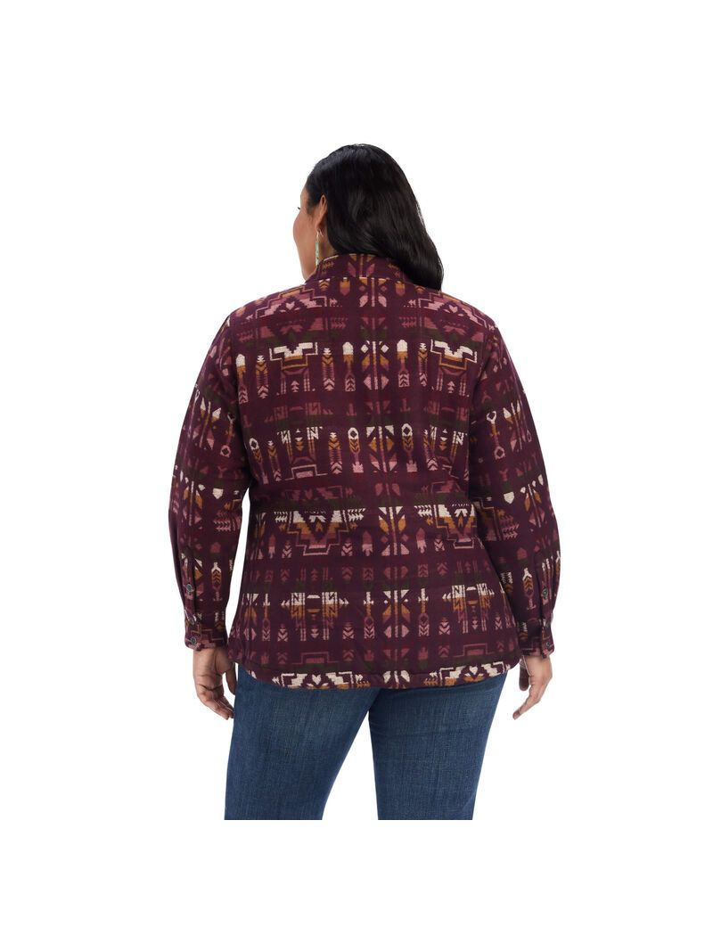 Vestes Ariat Shacket Shirt Multicolore Femme | OMR-37091148