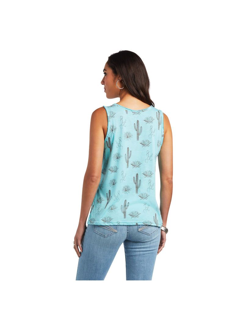 Hauts Ariat Cactus Desert Tank Multicolore Femme | NPG-58094238