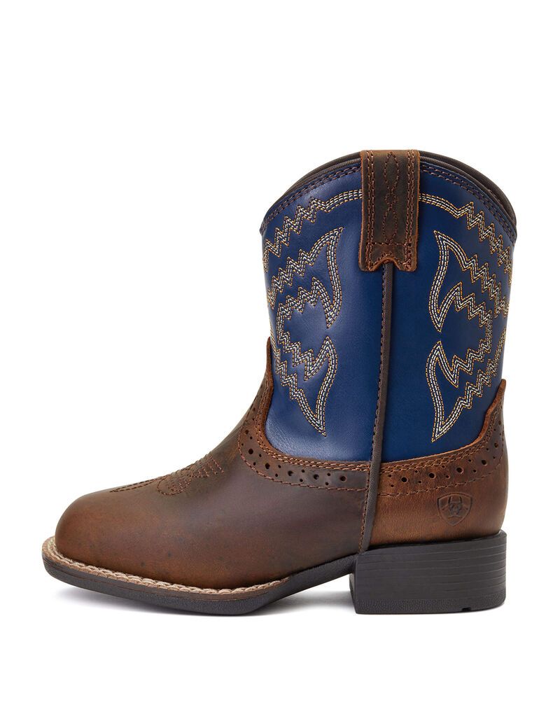 Bottes Western Ariat Stompers Deadwood Marron Enfant | GOX-71072560