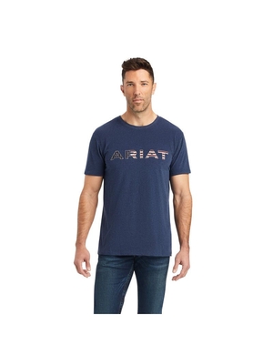 T Shirts Ariat Chimayo Graphique Bleu Marine Homme | YYD-41819656