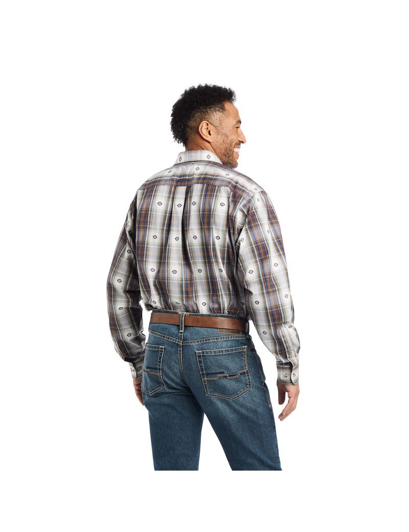 Chemises De Costume Ariat Pro Series Geoffrey Classiche Fit Bleu Homme | DJD-27957494