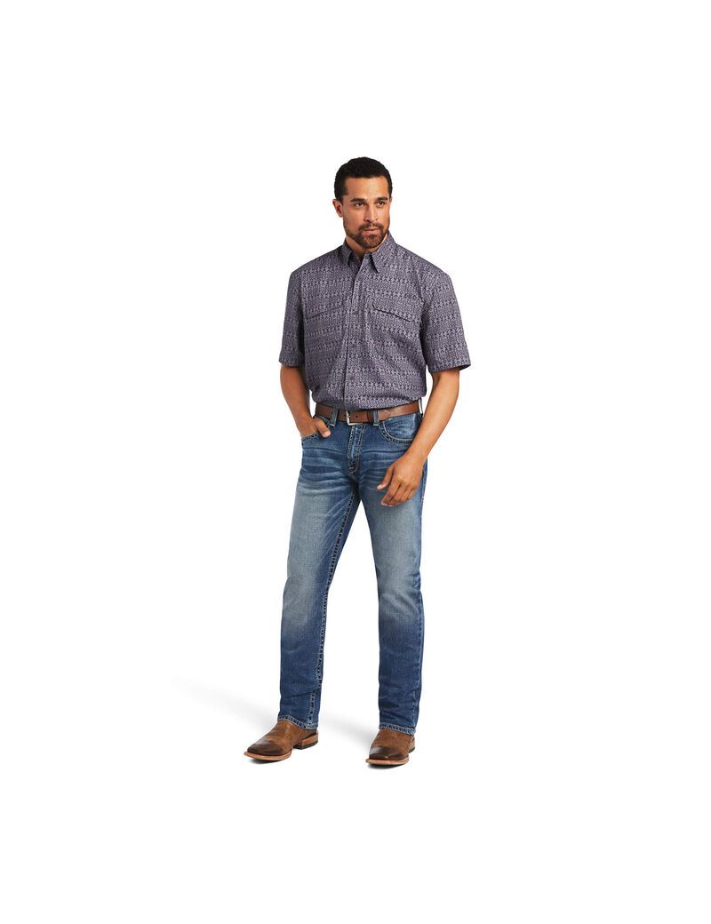 Chemises De Costume Ariat VentTEK Outbound Classiche Fit Multicolore Homme | BLZ-60844611