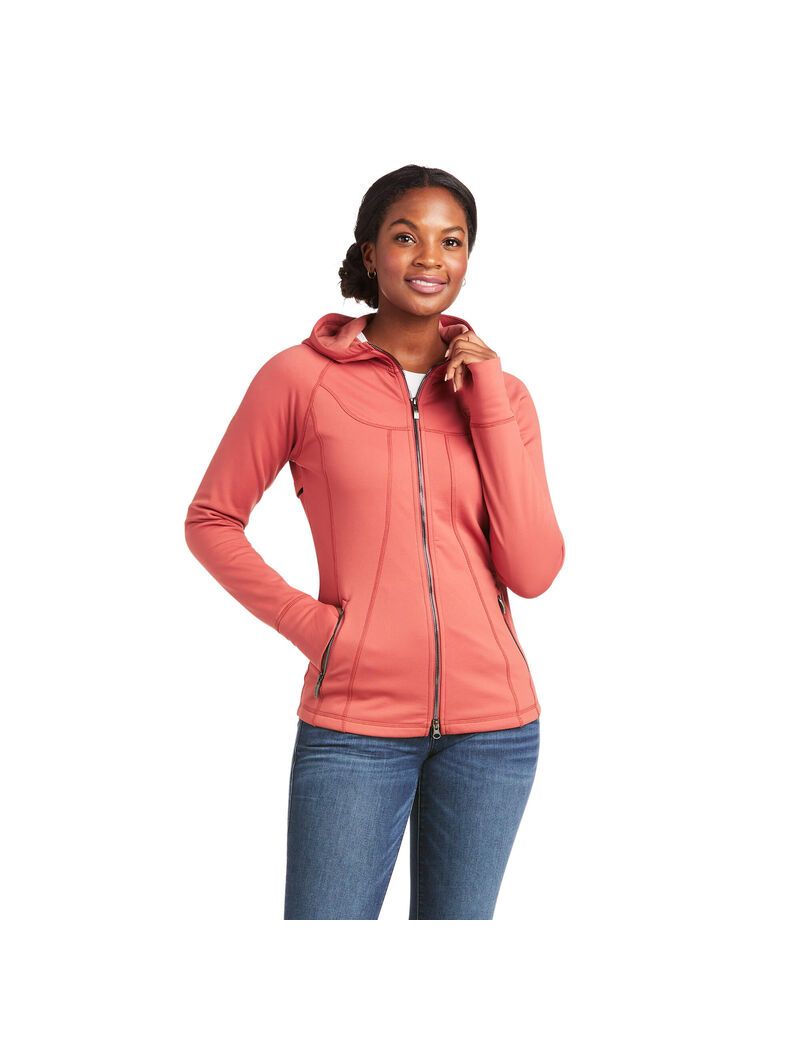 Sweat à Capuche Ariat Attain Full Zip Multicolore Femme | XPQ-00444476