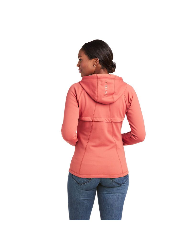 Sweat à Capuche Ariat Attain Full Zip Multicolore Femme | XPQ-00444476