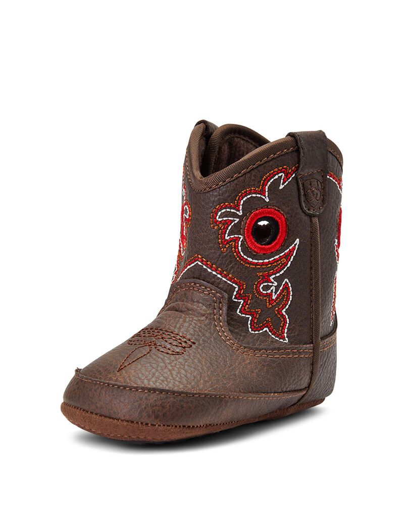 Bottes Western Ariat Stompers Rough Stock Marron Enfant | UEK-91607759