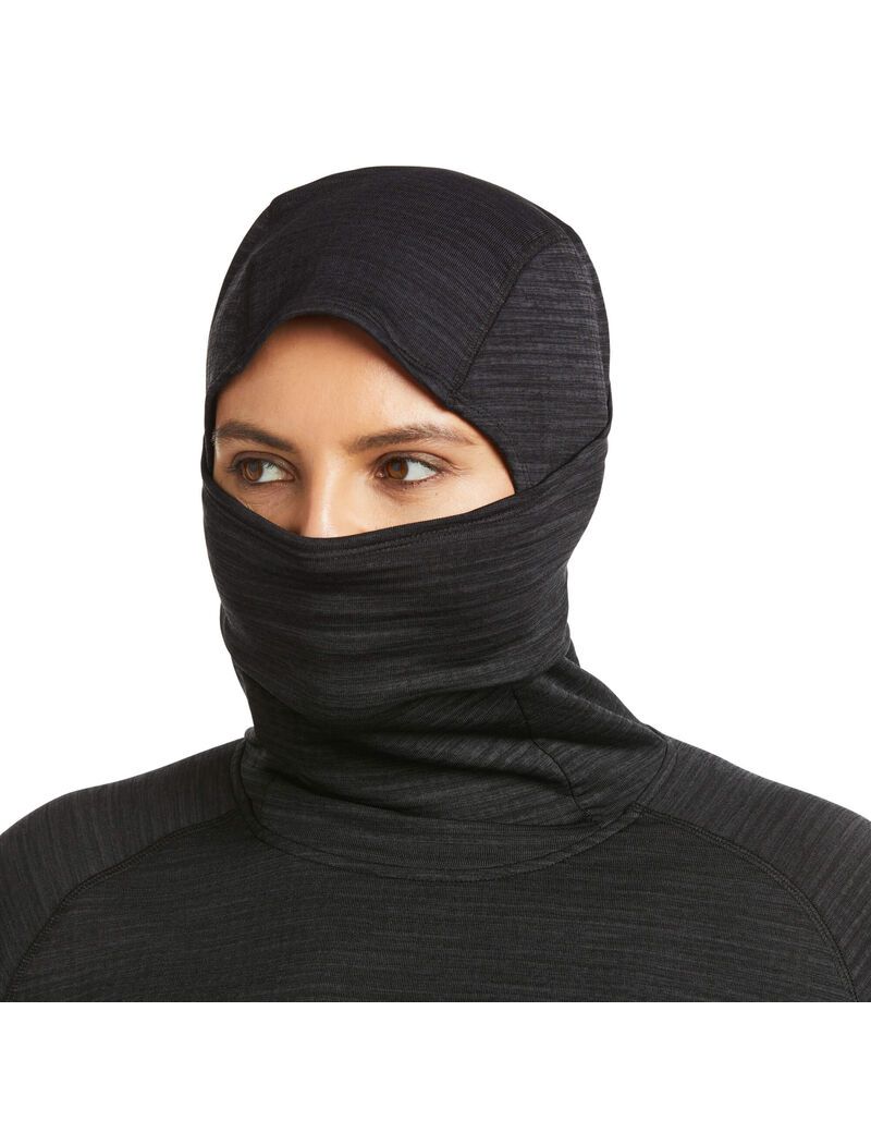 Vêtements De Travail Ariat Rebar Gridwork Balaclava Baselayer Noir Femme | QUF-64041728