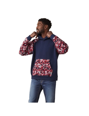 Sweat à Capuche Ariat FR DuraStretch Patriot Multicolore Homme | NVM-16993228