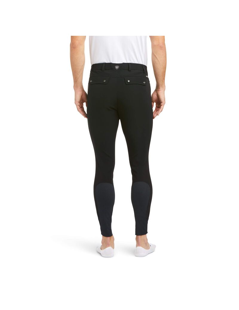 Pantalon Ariat Tri Factor Grip Knee Patch Breech Noir Homme | STZ-95045427