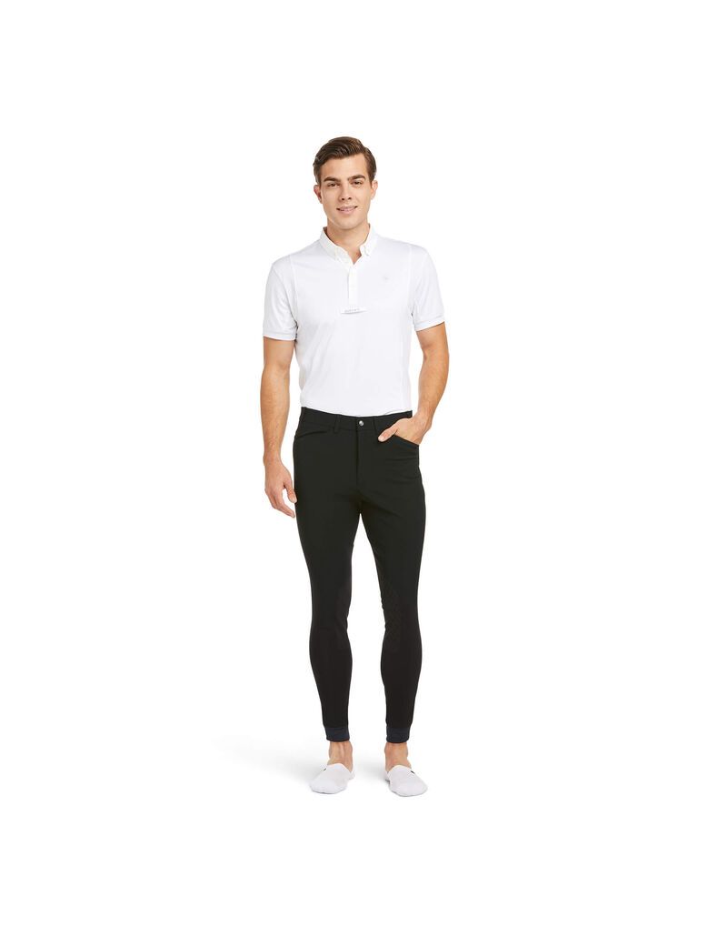 Pantalon Ariat Tri Factor Grip Knee Patch Breech Noir Homme | STZ-95045427