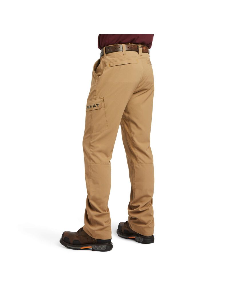 Pantalon Ariat Rebar M5 Droit Travail Flow Ultralight Droit Leg Kaki Homme | XQD-53961086