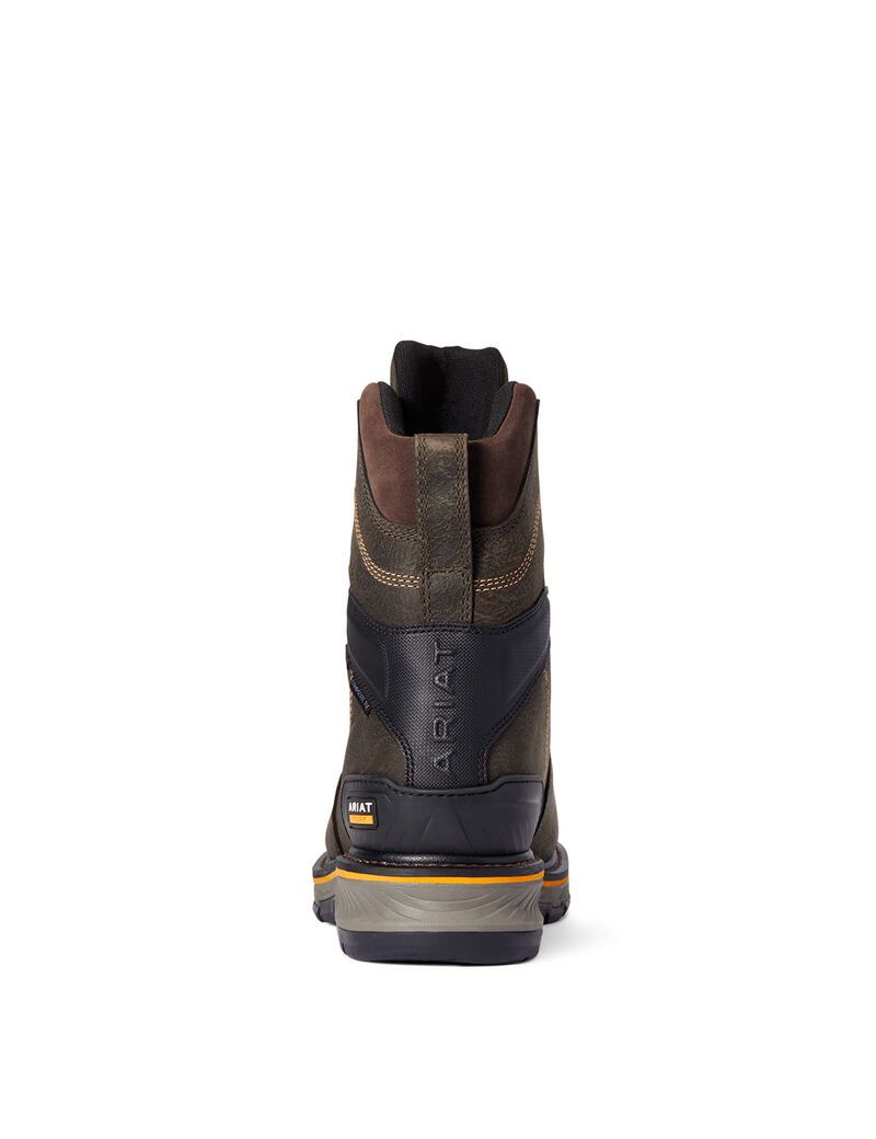 Bottes de Travail Ariat Stump Jumper 8' CSA Glacier Grip Imperméables 600g Composite Embout Cafe Homme | UDF-64076673