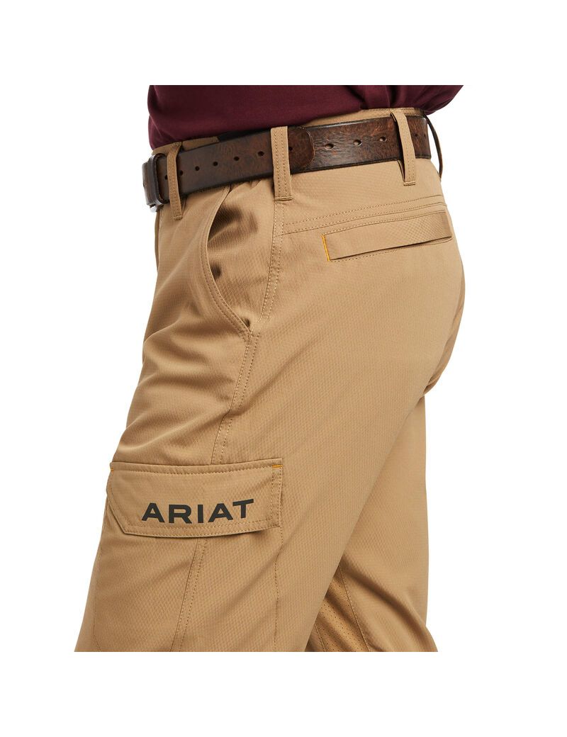 Pantalon Ariat Rebar M5 Droit Travail Flow Ultralight Droit Leg Kaki Homme | XQD-53961086