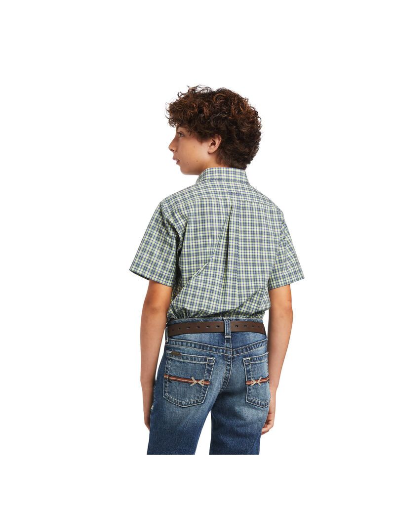 Chemises De Costume Ariat Pro Series Barrett Classiche Fit Vert Enfant | MCO-56469749