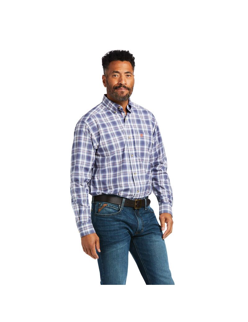 Chemises De Costume Ariat Pro Series Diego Classiche Fit Bleu Indigo Homme | STC-13113995