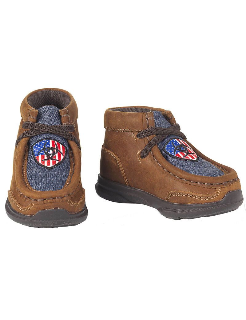 Bottes Western Ariat Stompers Usa Spitfire Marron Enfant | XEZ-34060302