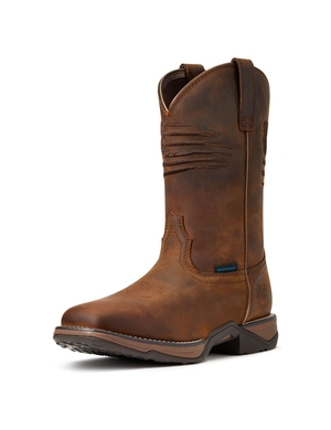 Bottes Western Ariat Anthem Patriot Imperméables Marron Femme | FPC-52121320