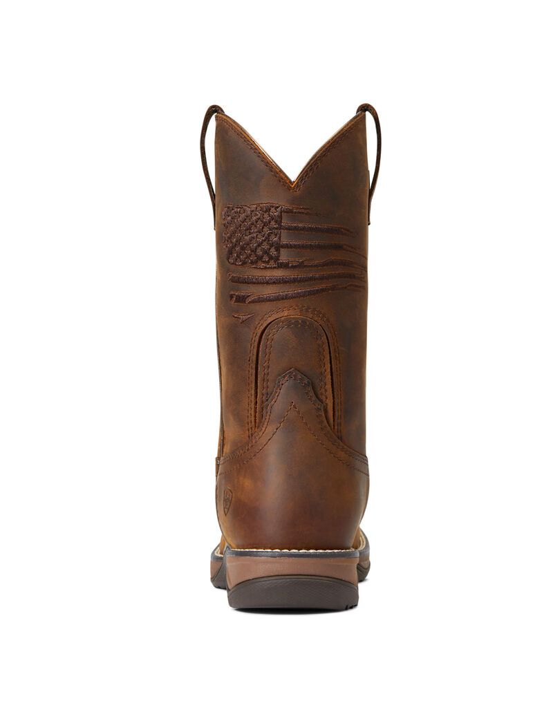 Bottes Western Ariat Anthem Patriot Imperméables Marron Femme | FPC-52121320