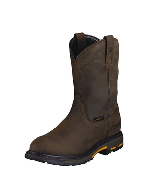 Bottes Imperméables Ariat WorkHog Travail Marron Homme | NCO-22649473