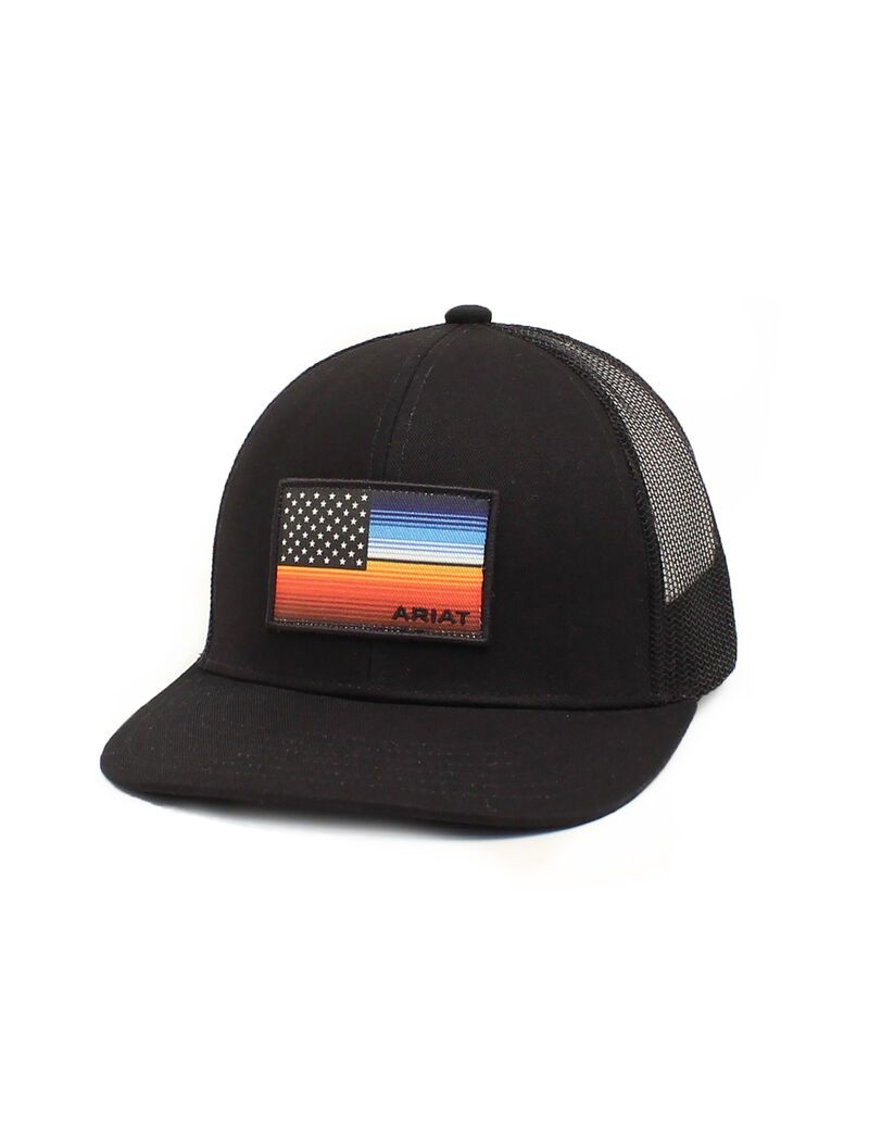 Casquettes Ariat Serape Flag Noir Homme | ELP-65867688