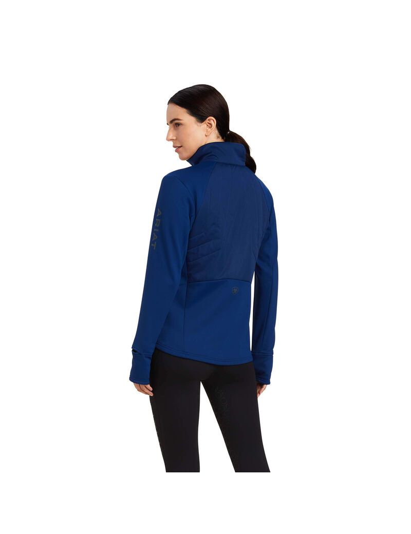 Sweats Ariat Venture 1/2 Zip Bleu Femme | LVQ-56314608