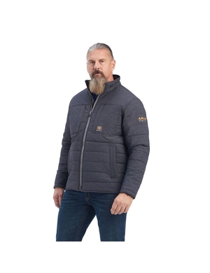 Vestes Ariat Rebar Valiant Stretch Tela D'eau Resistant Insulated Grise Homme | FMY-58740238