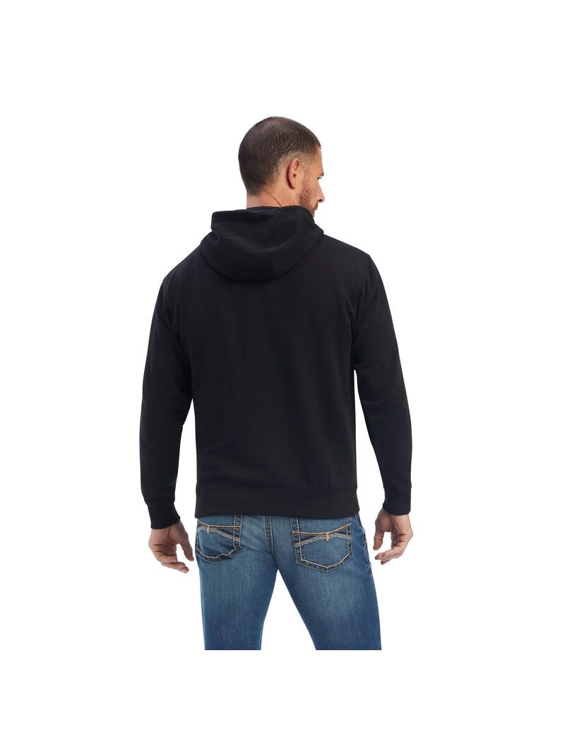 Sweat à Capuche Ariat Mexico Noir Homme | TYI-12184852