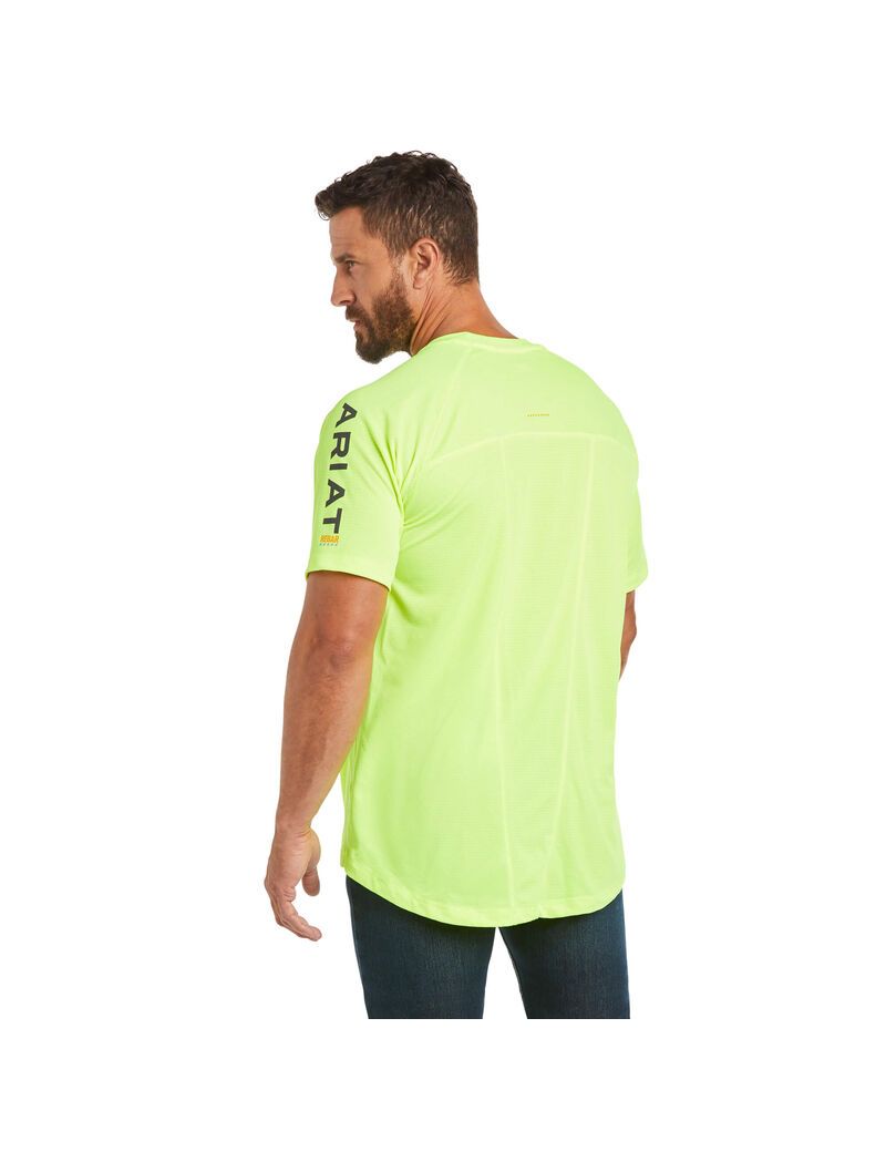 Vêtements De Travail Ariat Rebar Heat Fighter T Shirts Vert Clair Homme | GYG-67794505