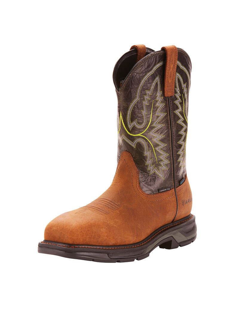 Bottes Imperméables Ariat WorkHog XT Carbon Embout Travail Multicolore Homme | FLV-57599357