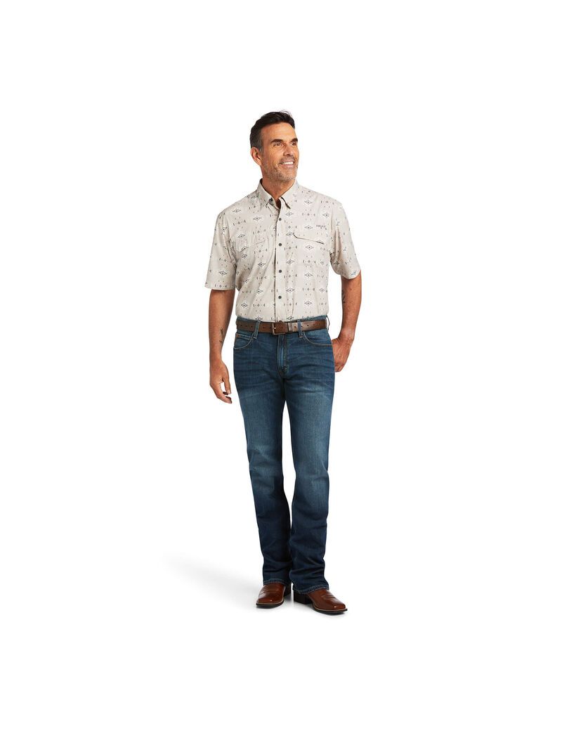 Chemises De Costume Ariat VentTEK Outbound Classiche Fit Multicolore Homme | QVM-03009028