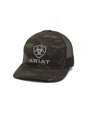 Casquettes Ariat Stacked Logo Noir Camouflage Homme | TVX-65333586