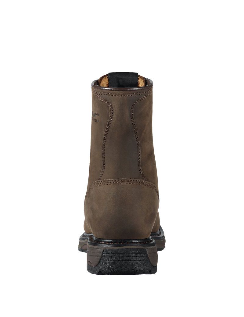 Bottes Imperméables Ariat WorkHog 8' Travail Marron Homme | QQV-00140020