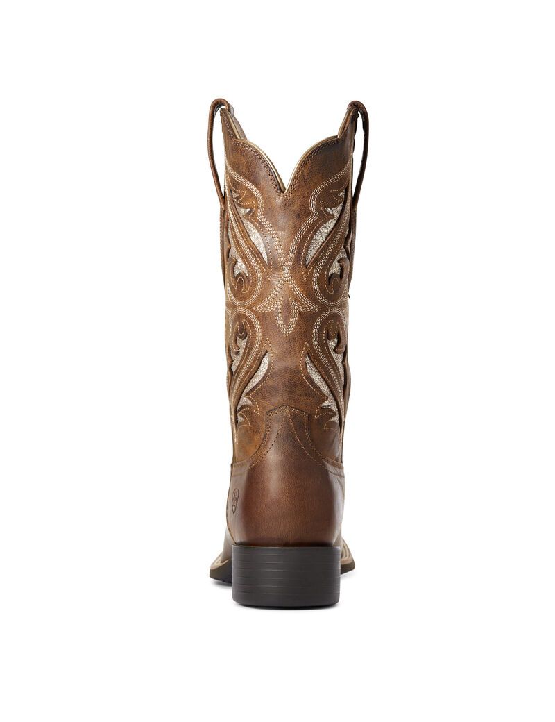 Bottes Western Ariat Round Up Bliss Marron Femme | LNG-24171757