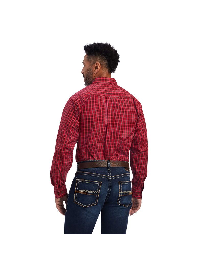 Chemises De Costume Ariat Team Mariano Fitted Rouge Homme | XDA-91464141