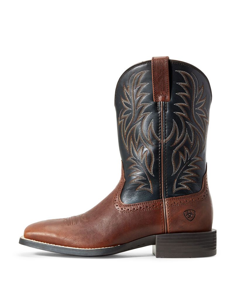 Bottes Western Ariat Sport Larges Square Embout Marron Homme | YUT-95916337