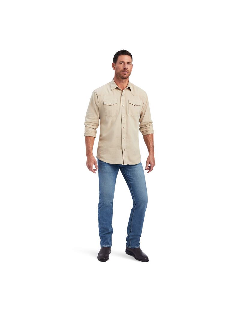 Chemises De Costume Ariat Jurlington Retro Fit Blanche Homme | NHK-49244085