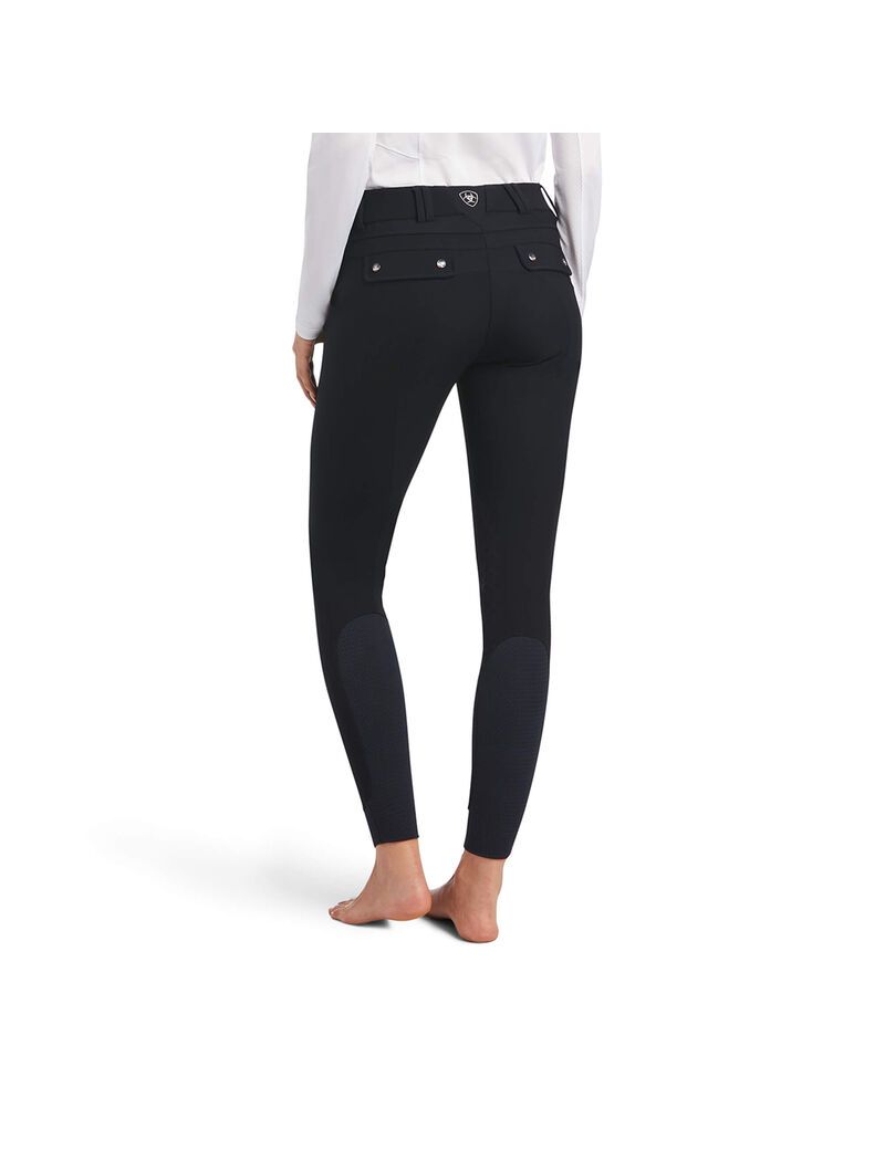 Pantalon Ariat Tri Factor Grip Knee Patch Breech Noir Femme | AQZ-22697080