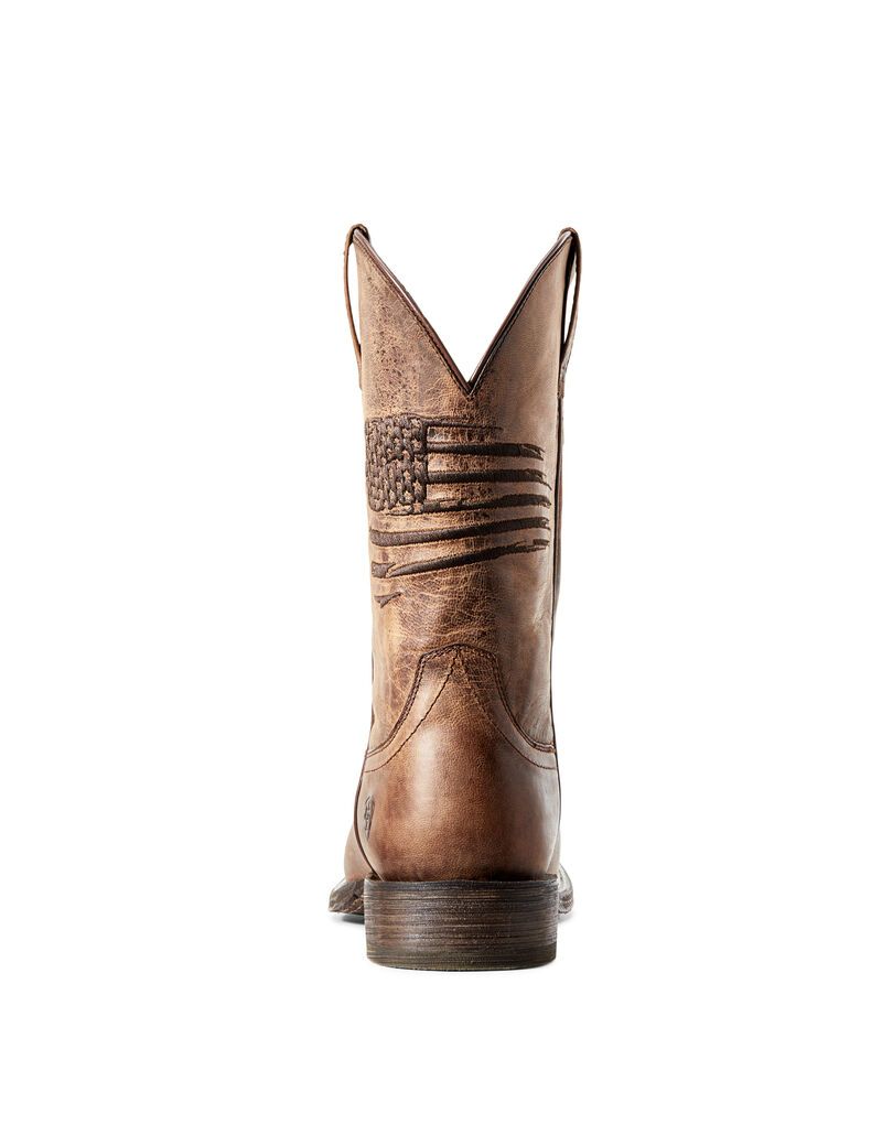 Bottes Western Ariat Circuit Patriot Marron Homme | DOT-54561177