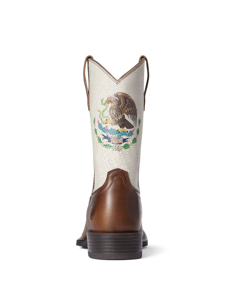 Bottes Western Ariat Sport Orgullo Mexicano Chocolat Homme | XDL-34233740