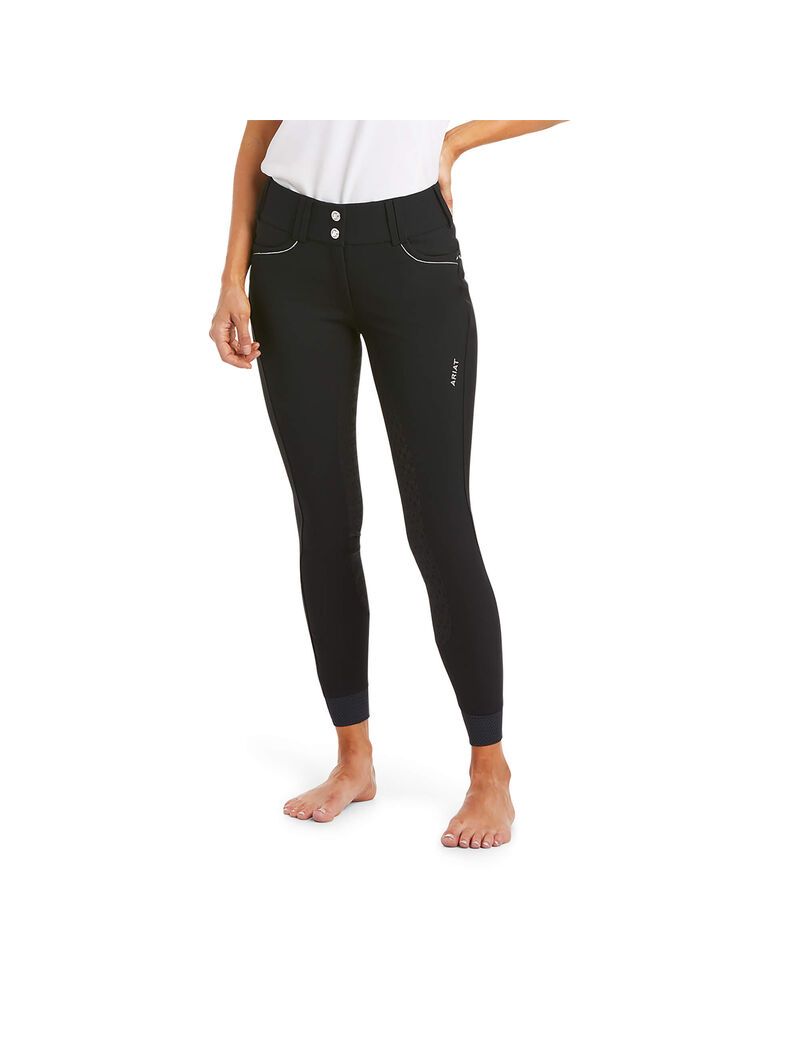 Pantalon Ariat Tri Factor X Grip Full Seat Breech Noir Femme | AZT-56922994