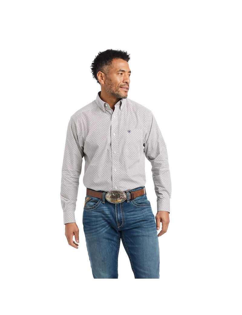 Chemises De Costume Ariat Gilean Classiche Fit Blanche Homme | TWC-39335181