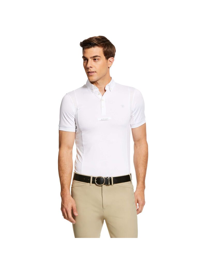 Chemises Ariat TEK Show Blanche Homme | XIC-77036676