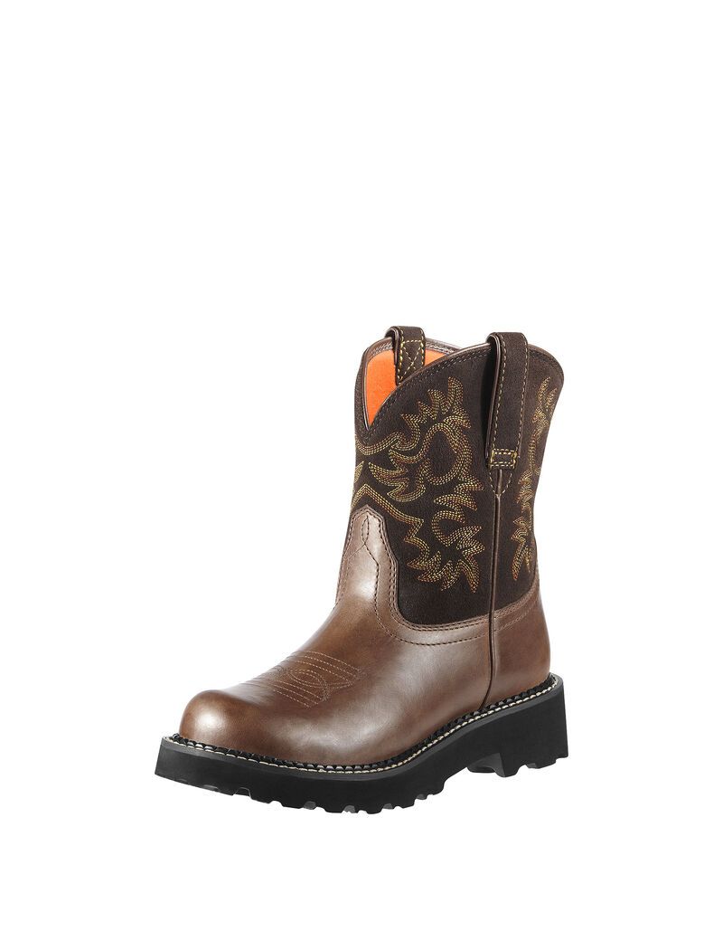 Bottes Western Ariat Fatbaby Marron Femme | LBI-46620105