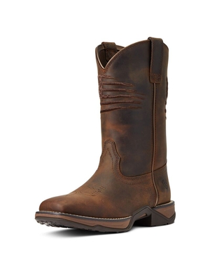 Bottes Western Ariat Anthem Patriot Marron Femme | TJD-04917359