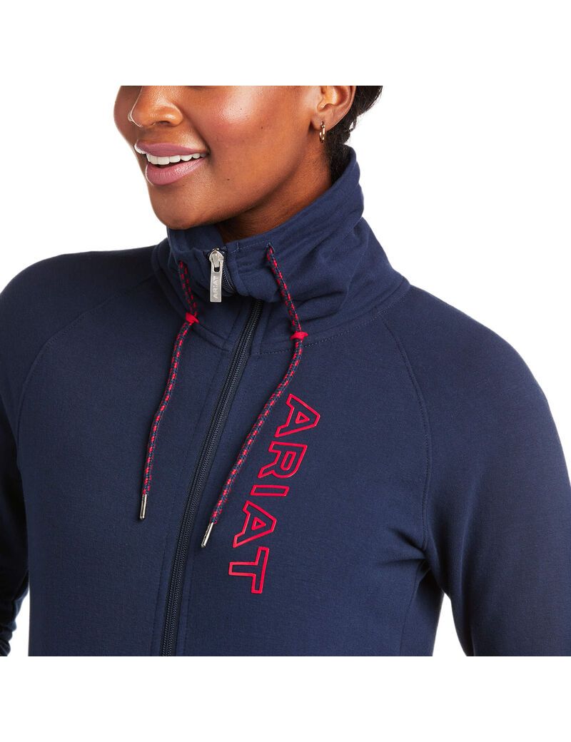 Sweats Ariat Team Logo Full Zip Multicolore Femme | DZG-14013243