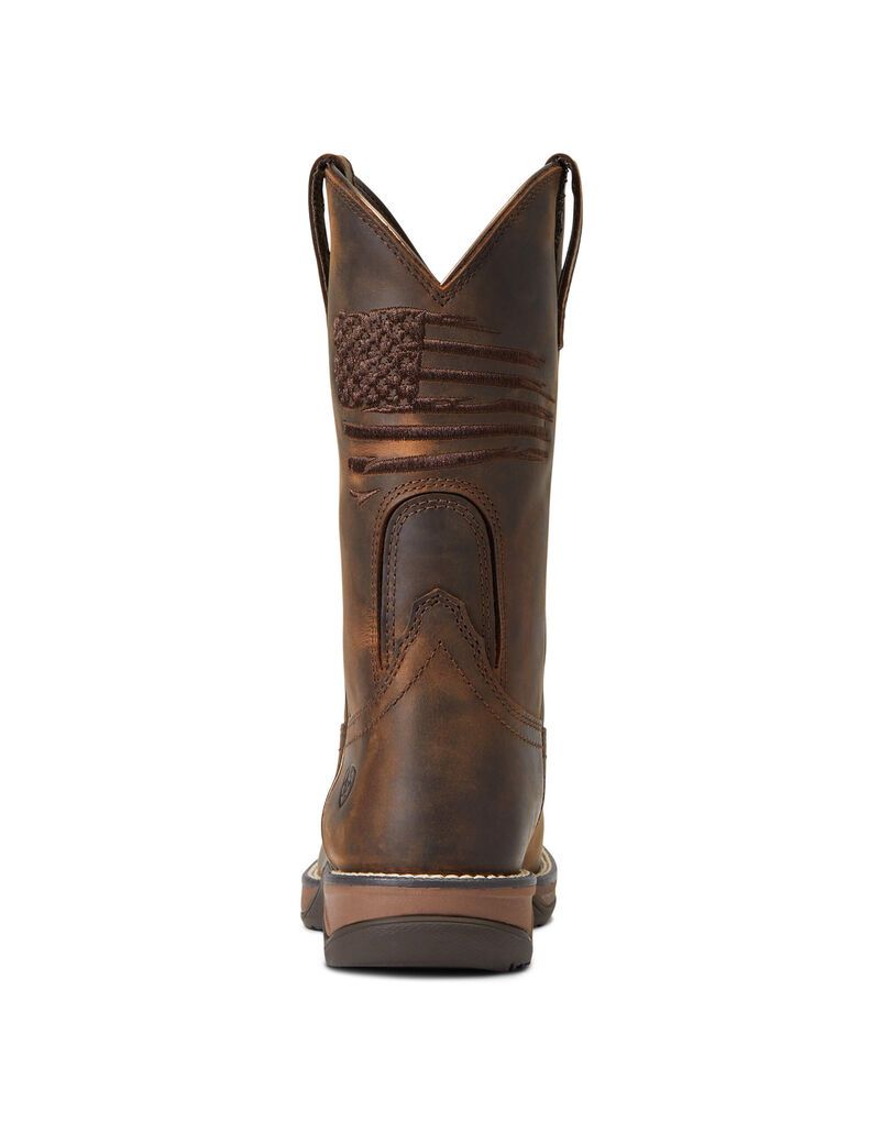 Bottes Western Ariat Anthem Patriot Marron Femme | TJD-04917359