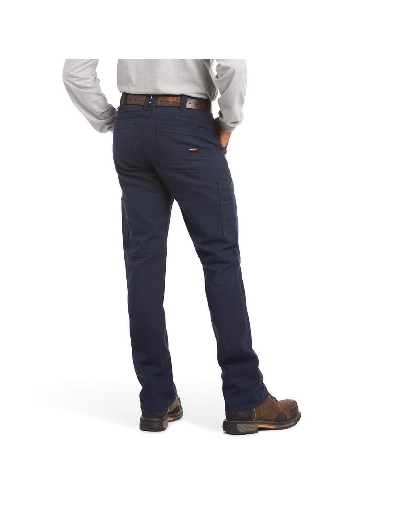 Pantalon Ariat FR M5 Droit Stretch DuraLight Tela Stackable Droit Leg Bleu Marine Homme | TLX-88457057