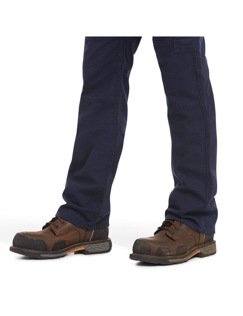 Pantalon Ariat FR M5 Droit Stretch DuraLight Tela Stackable Droit Leg Bleu Marine Homme | TLX-88457057