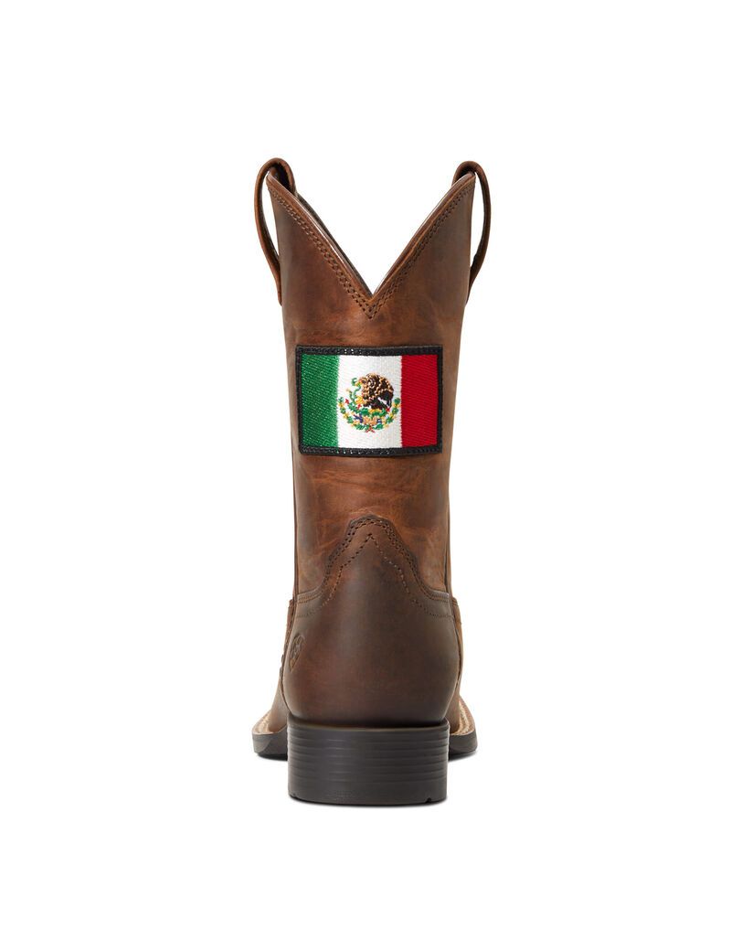 Bottes Western Ariat Orgullo Mexicano Ii Marron Enfant | QEK-35391177