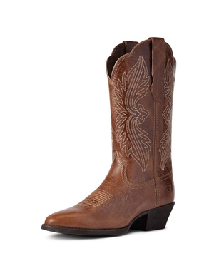 Bottes Western Ariat Heritage R Embout Stretchfit Marron Foncé Femme | GPA-67687732