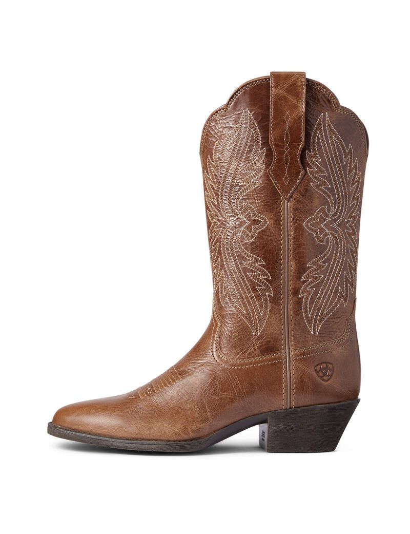 Bottes Western Ariat Heritage R Embout Stretchfit Marron Foncé Femme | GPA-67687732